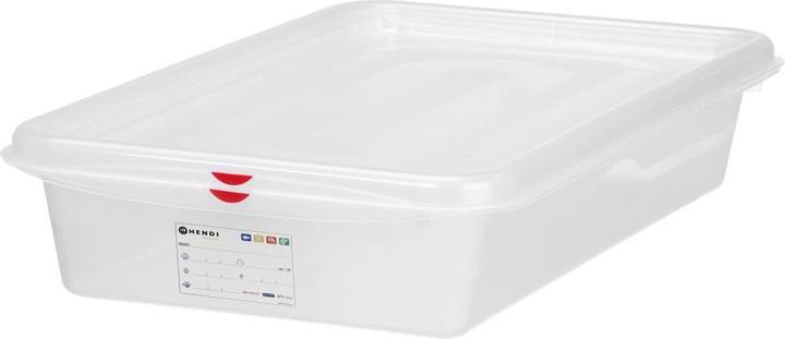 Produktbild Hendi Behälter GN 2/3 Polypropylen,, GN 2/3, 13,5L, Transparent, 354x325x(H)150mm (GN 2/3, 13.50 l)