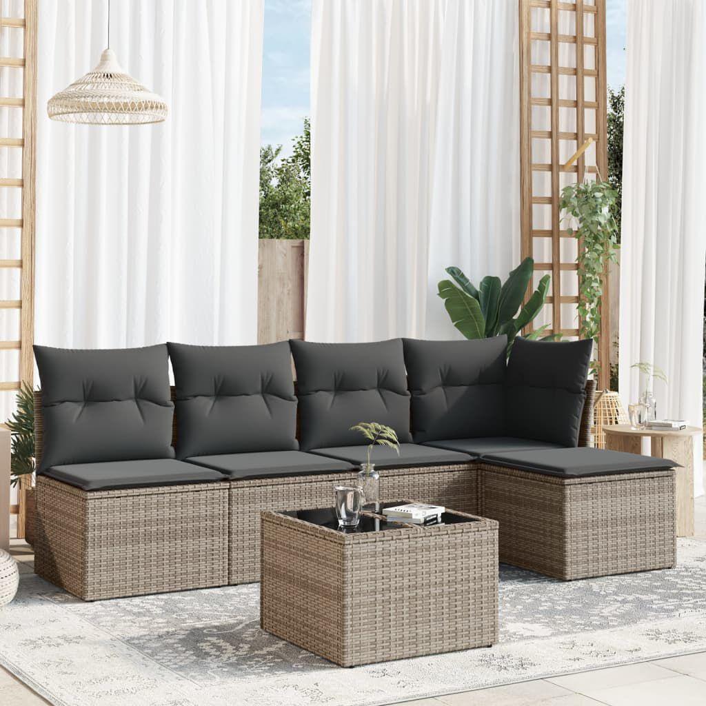 Thumbnail - VidaXL, Gartenlounge, 10-tlg. Garten-Lounge-Set mit Kissen