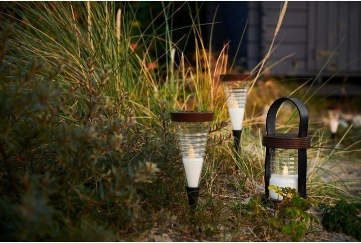 Immagine prodotto Sirius Lanterna LED Aston Solar 28 cm, Marrone/Nero