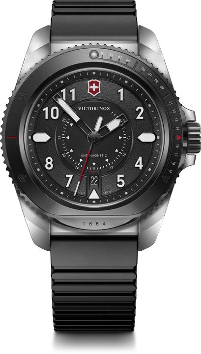 Produktbild Victorinox Journey 1884 Quartz Three hands Steel & Aluminum, Taucheruhr, 43 mm, Ziffernblatt Schwarz, Paracord (Taucheruhr, 43 mm)