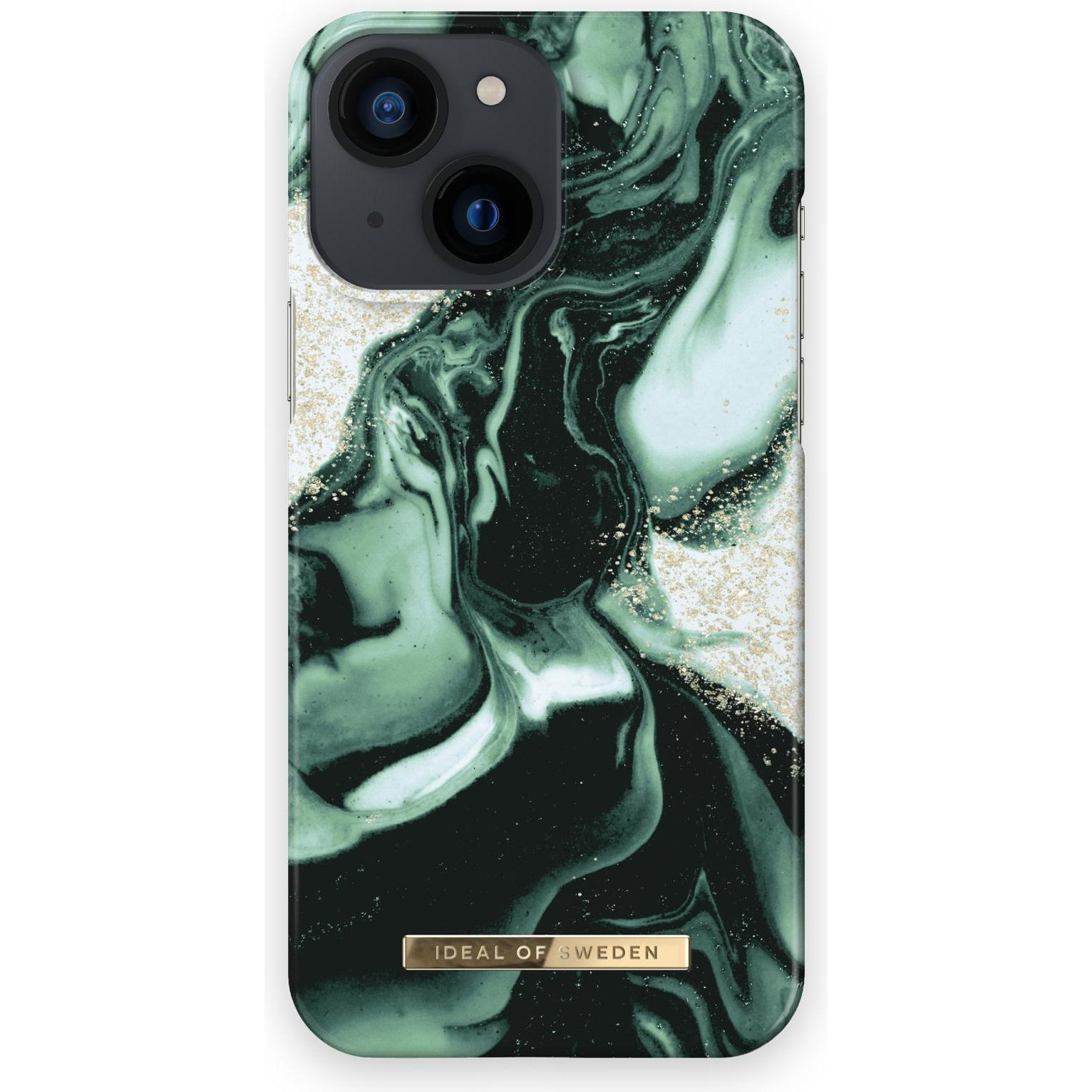 Thumbnail - iDeal Of Sweden Designer Hard-Cover Golden Olive Marble (Apple iPhone 13 mini), Smartphone Hülle, Mehrfarbig