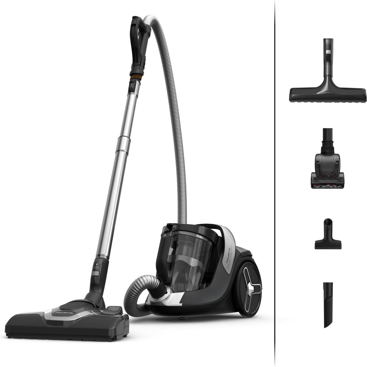 Rowenta Green Force Cyclonic Effitech+ RO7C66, Staubsauger, Schwarz