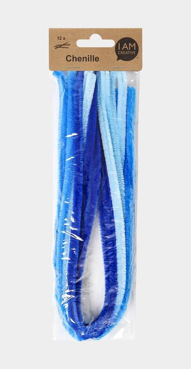 Produktbild I Am Creative Chenilledraht, Pfeifenputzer Biegedraht für Bastelarbeiten und zum Dekorieren, Blau-Mix, ø 9 mm... (0.50 m)