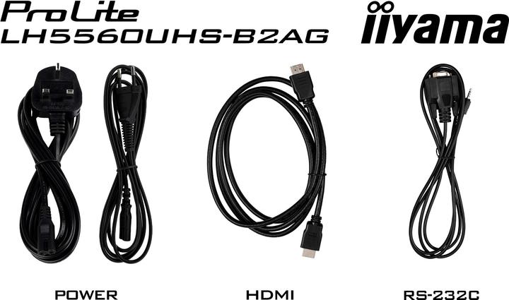 Image du produit iiyama DS LH5560UHS 139cm VA 24/7 55"/3840x2160/3xHDMI/2xUSB 2.0 (3840 x 2160 pixels, 55")