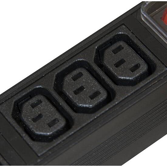 Link Accessori LK10052 Porta Accessori Barra Di Alimentazione, Accessori Per Armadio Rack, Nero