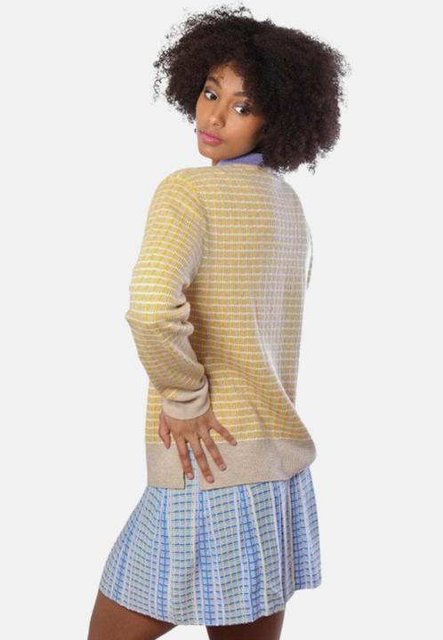 Immagine prodotto Bellemere Pullover Merino Tweed Pullover With Pearl Polo Collar (M)