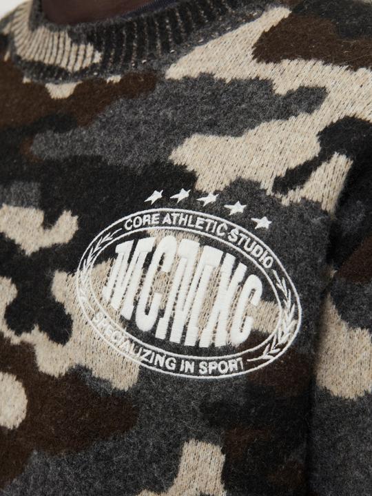 Produktbild Jack & Jones Jcofade Knit Aop Crew Neck Styd Aw25 (S)