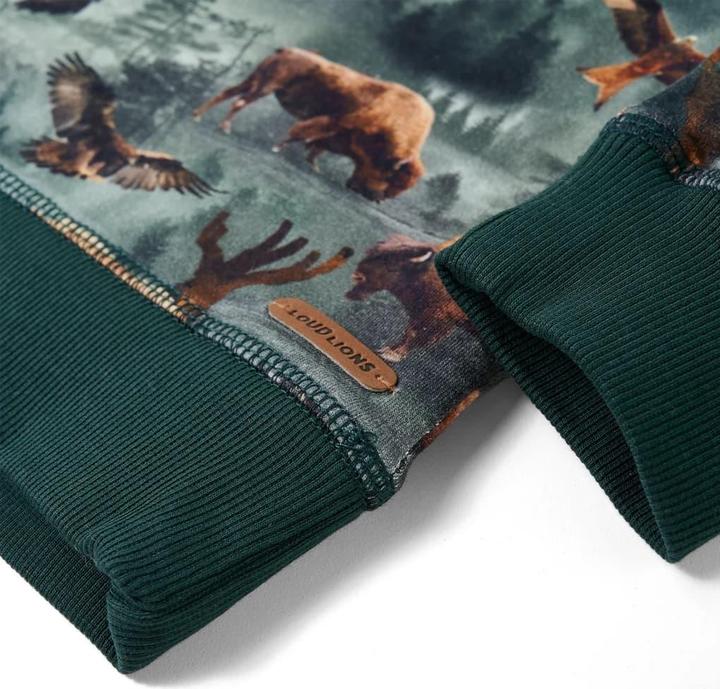 Immagine prodotto vidaXL Felpa da bambino verde scuro 128,Materiale: 95 % cotone (128)