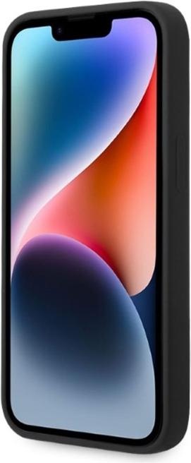 Image du produit Karl Lagerfeld KLHMP14SSNIKBCK iPhone 14 6.1" étui rigide noir/noir Silicone Ikonik Magsafe (Apple iPhone 14)