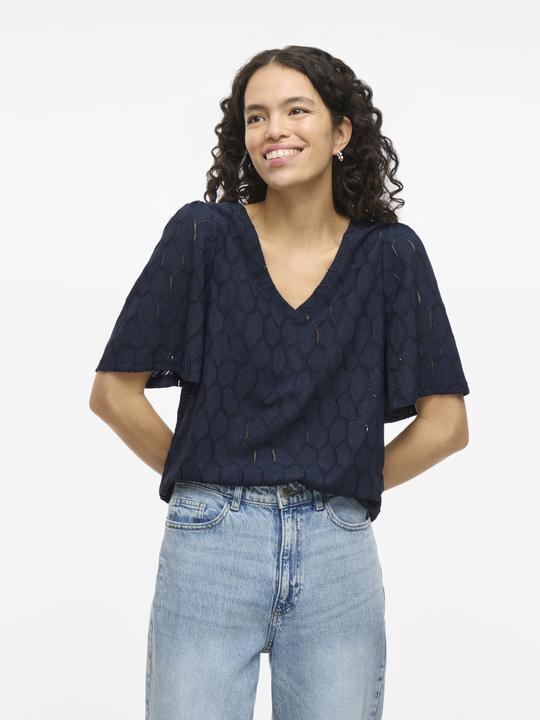 Produktbild Vila V-Ausschnitt Oberteil mit kurzen Ärmeln (S)