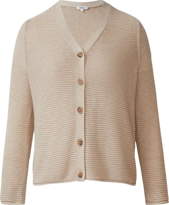 Produktbild s.Oliver Strickjacke Strickpullover mit Knopfleiste (52)