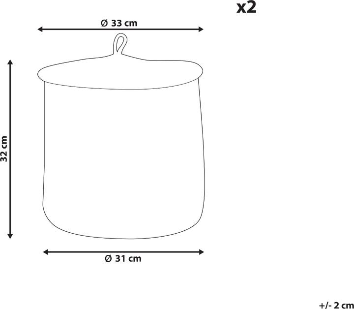 Immagine prodotto Beliani Silopi (33 cm, 2x)