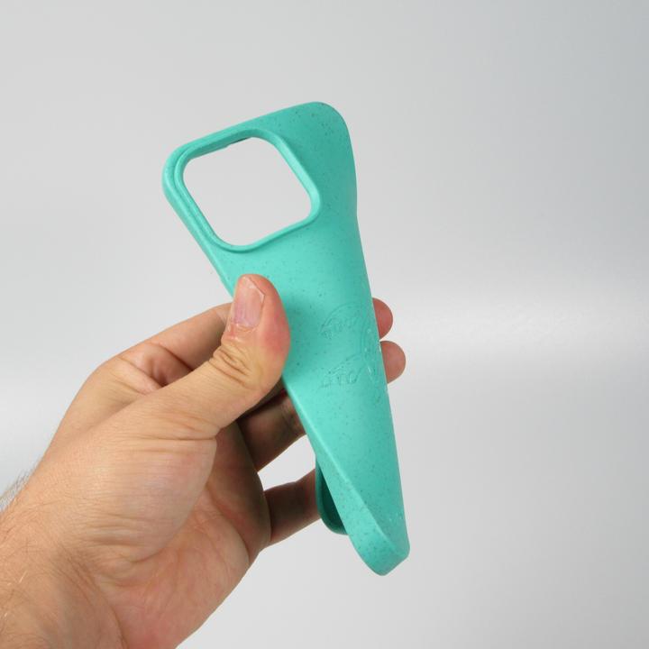Actual product image Bioka Coque biodégradable et compostable Eco-Friendly Esprit de la tortue Turquoise (Apple iPhone 14 Pro Max)