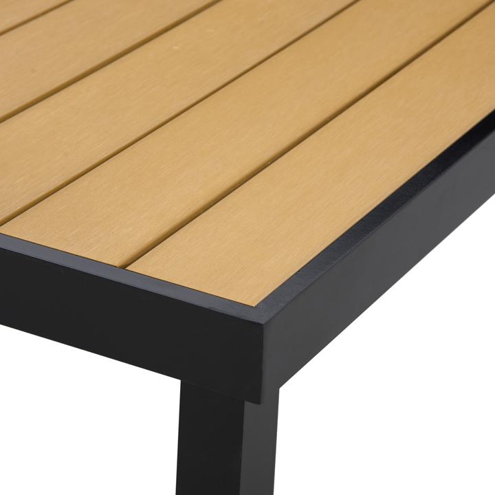Produktbild Outsunny Esstisch mit Alurahmen (190 x 90 x 74 cm)