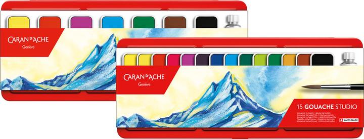 Image du produit Caran d'Ache Gouache Studio Tabletten Metallschachtel (Multicolore)