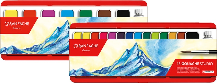 Produktbild Caran d'Ache Gouache Studio Tabletten Metallschachtel (Mehrfarbig)