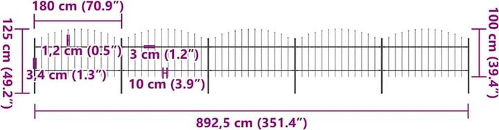 Produktbild vidaXL Zaun