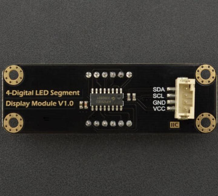 Actual product image DFRobot Gravity red 4-digit 7-segment LED display