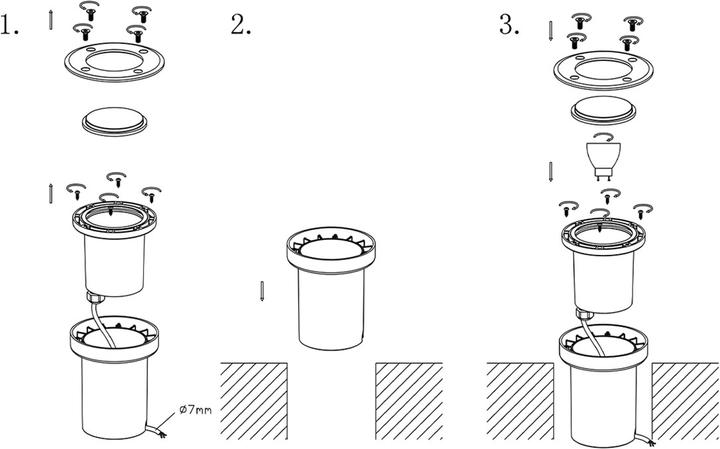 Actual product image Lucande Ava (GU10, IP67)