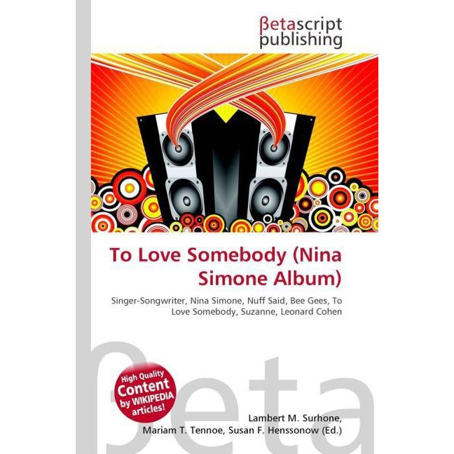 To Love Somebody (Nina Simone Album), Fachbücher