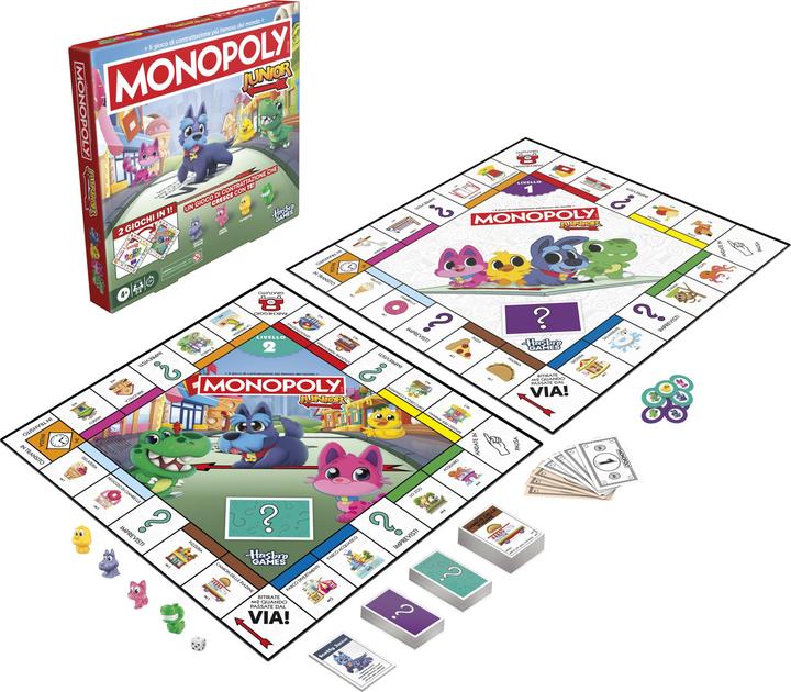 Produktbild Hasbro Gaming Monopoly Junior (Italienisch, 2 - 4 Spieler)