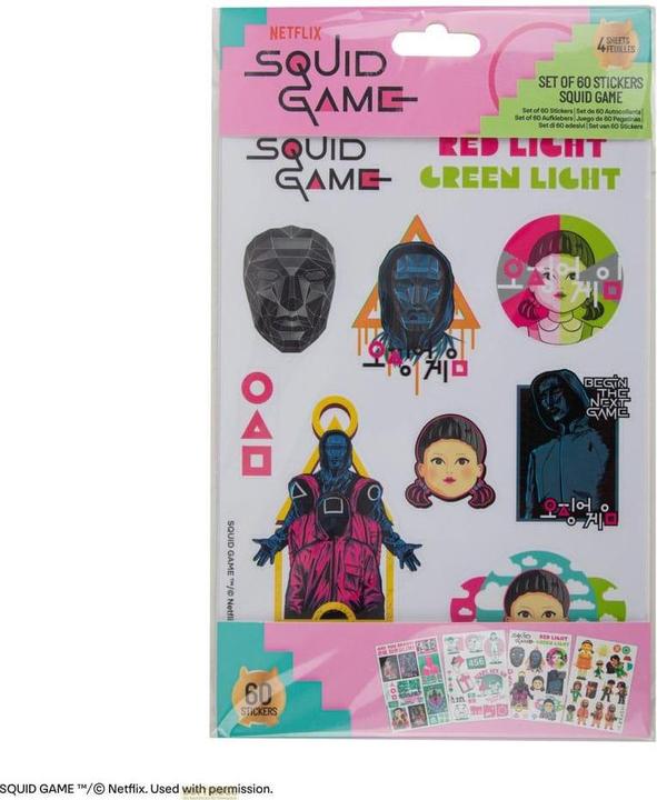 Image du produit Cinereplicas Pack d'autocollants du jeu Squid (1 Autocollants)