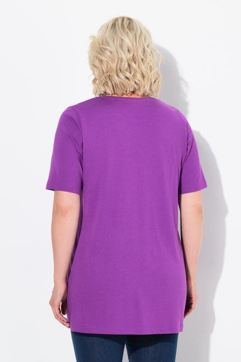 Actual product image Ulla Popken Essential Front Pleat Tee (50, 52)