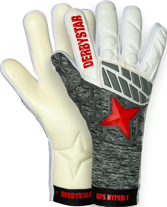 Derbystar Goalkeeper gloves APS Hyper I white/grey/red (12)