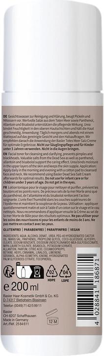 Image du produit Basler Lotion tonique au sel de la mer Morte (Tonique visage, 200 ml)