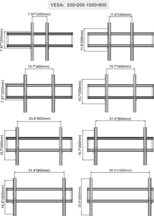 Produktbild Multibrackets M Public Floorstand HD XXL (90 kg, 60" - 100")