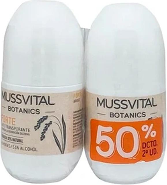 Image du produit Mussvital Botanics Deo Forte 75ml - Pack de 2 (Roll-on, 75 ml)