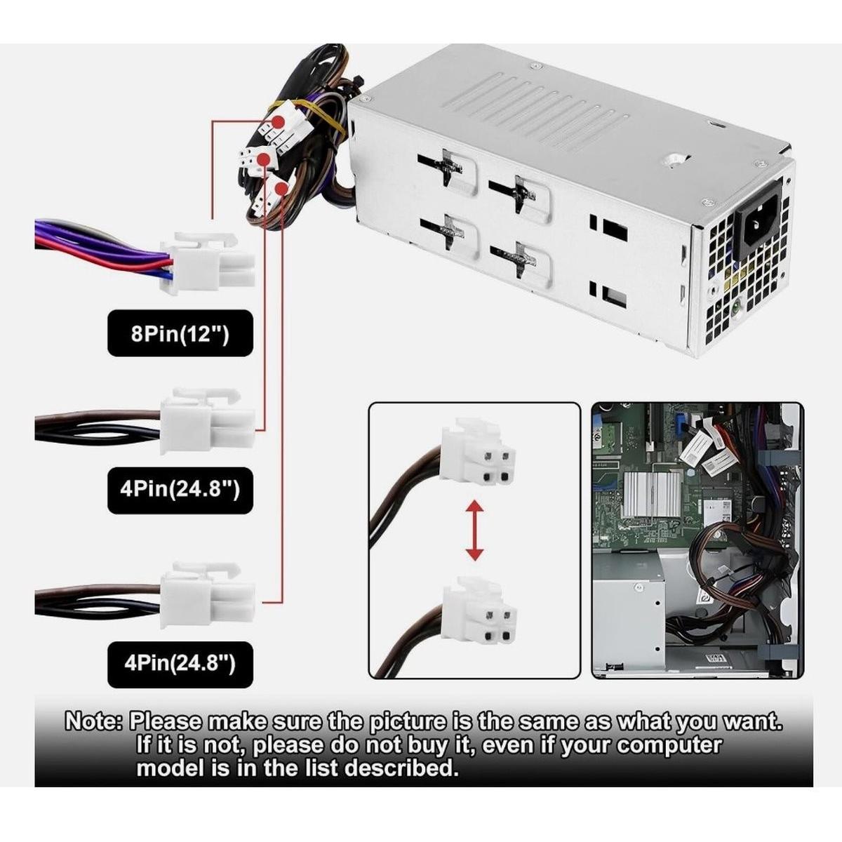 Dell PWR SPLY,260W,BRZ,D12,SFFM,LTN (260 W), PC Netzteil, Bronze