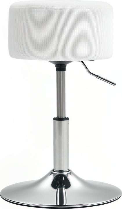 Actual product image Homcom Barhocker Polyester, Stahl Weiss