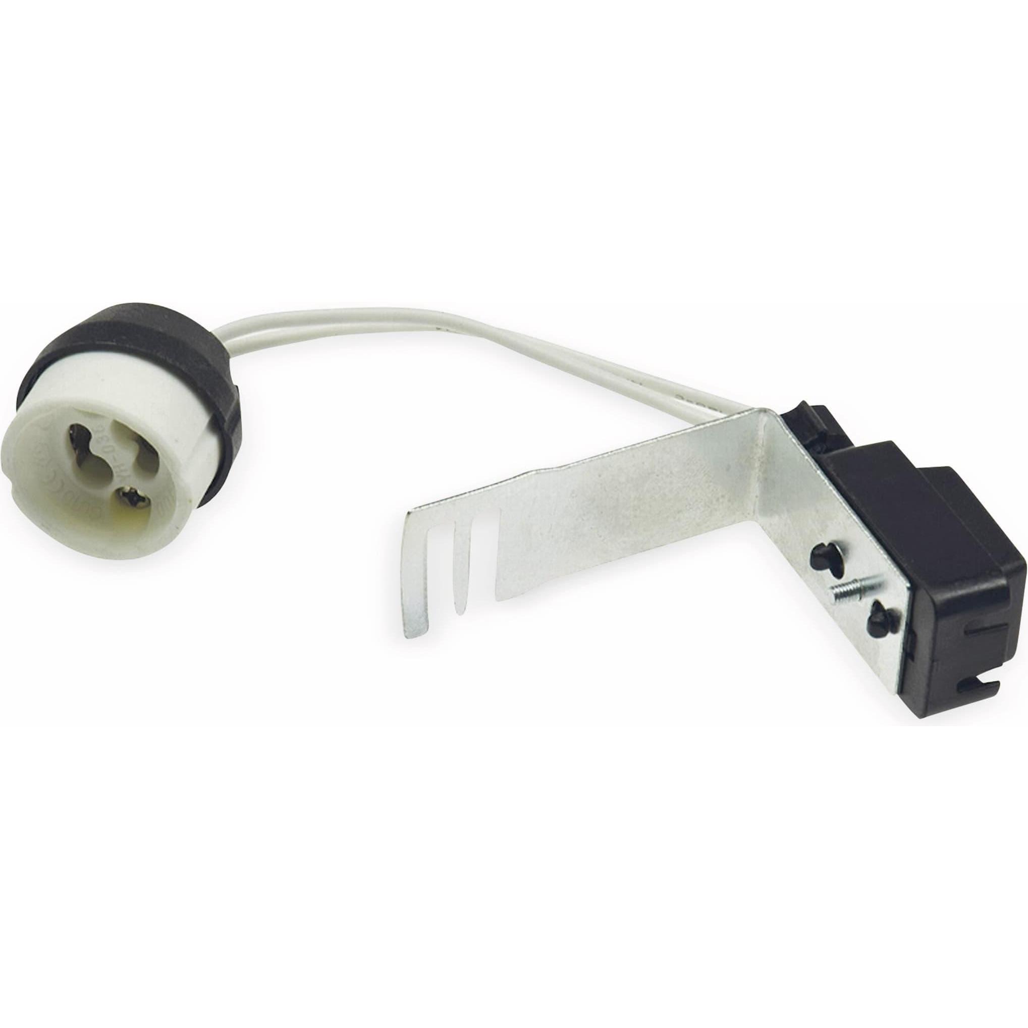 König Design, Zubehör Beleuchtung, Halogen Lampenfassung mit Zugentlastung GU10, rund
