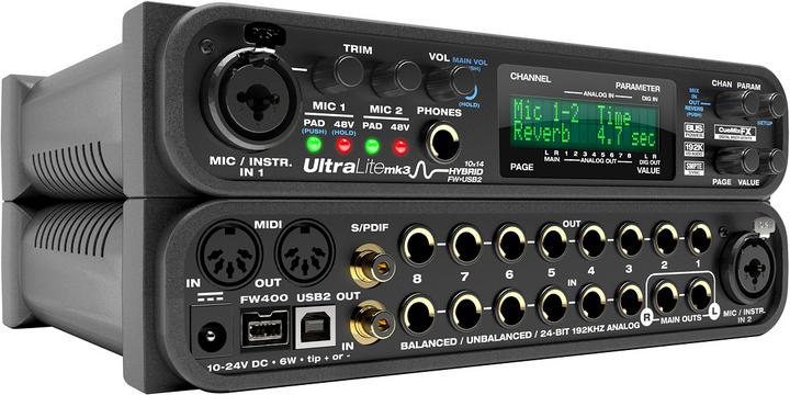 Actual product image MOTU UltraLite-mk3 Hybrid (FireWire, USB)