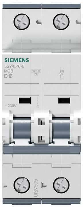 Produktbild Siemens MCB 1+N Pole Type D 10kA 16A 230V