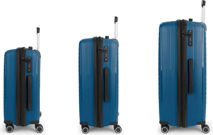 Actual product image Gabol Shinyuu 4-wheel suitcase set 3-piece with stretch fold (220 l)