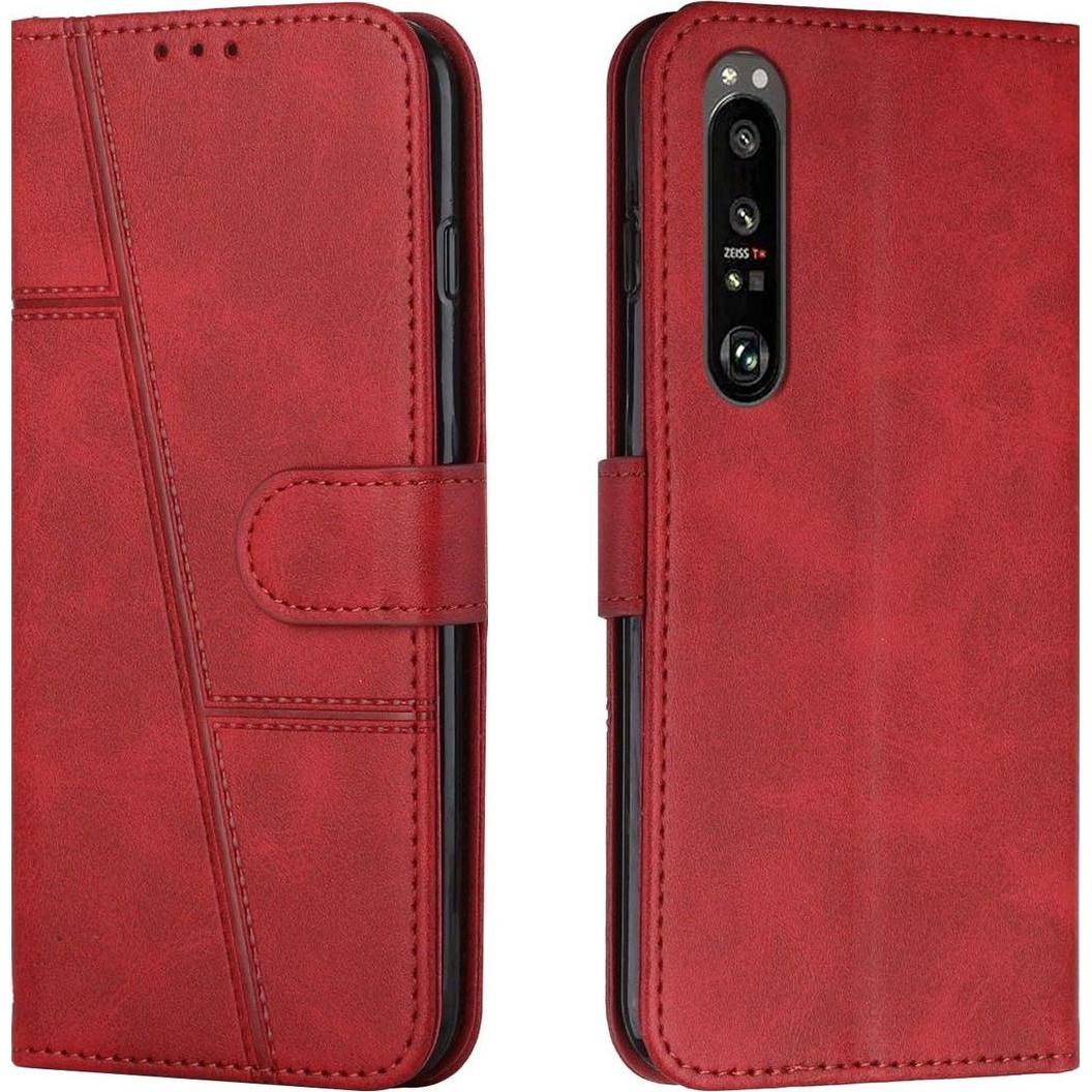König Design Hülle Handy Schutz für Sony Xperia 1 III Case Cover Tasche Etuis Bumper Wallet (Sony Xperia 1 III), Smartph...