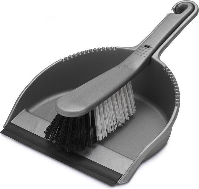 Actual product image Addis Soft Dustpan & Brush Metallic