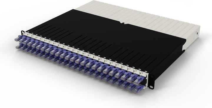 PATCHBOX one / 8RU / Cat 6A, UTP, 0.8 m, Violett (U/UTP, CAT6a, 0.80 m)