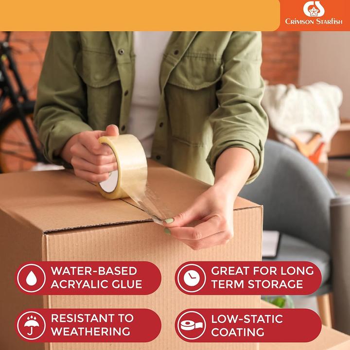 Image du produit Crimson Starfish 12er Pack Paketklebeband (48 mm)