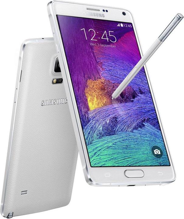 Produktbild Samsung Galaxy Note 4 (32 GB, Frost White, 5.70", 16 Mpx, 4G)
