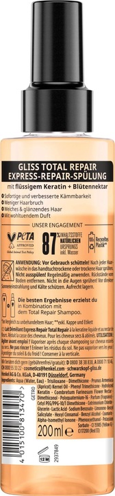 Image du produit Gliss Réparation totale (200 ml)
