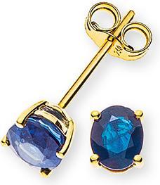 Image du produit Natsumi Schmuck Boucles d'oreilles 4 poignées en or jaune 18K/750 2 saphirs 0.97ct (750/18 K Or jaune)