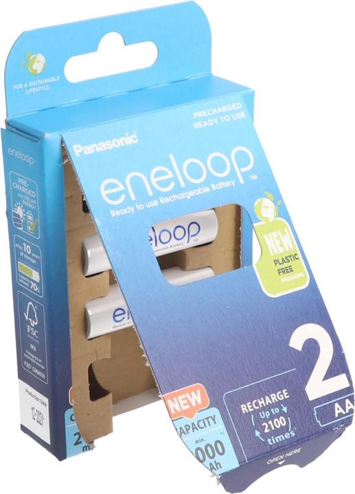 Produktbild Panasonic Adapter D, Mono, LR20 und eneloop Akku NiMH, Mignon, AA, HR06 (AA)