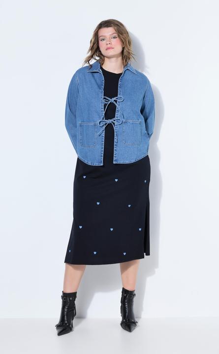 Immagine prodotto Studio Untold Giacca a camicia di jeans dal taglio oversize con allacciatura (42, 44)
