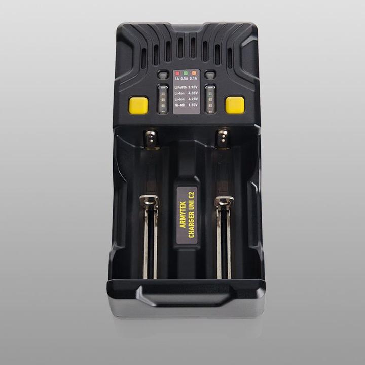 Actual product image ArmyTek Uni C2 (1 pcs., 10440, 14500, 16340, 18350, 18650, 26650, 32650, AA, AAA, AAAA, C, D, Chargers without battery)