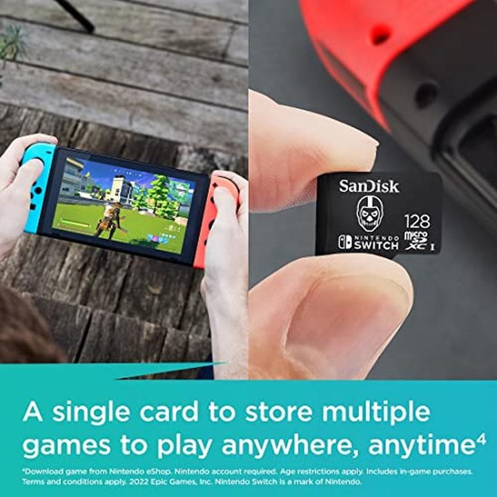 Immagine prodotto SANDISK Nintendo Switch Card Fortnite Edition (128 GB, microSDXC, U3, UHS-I)