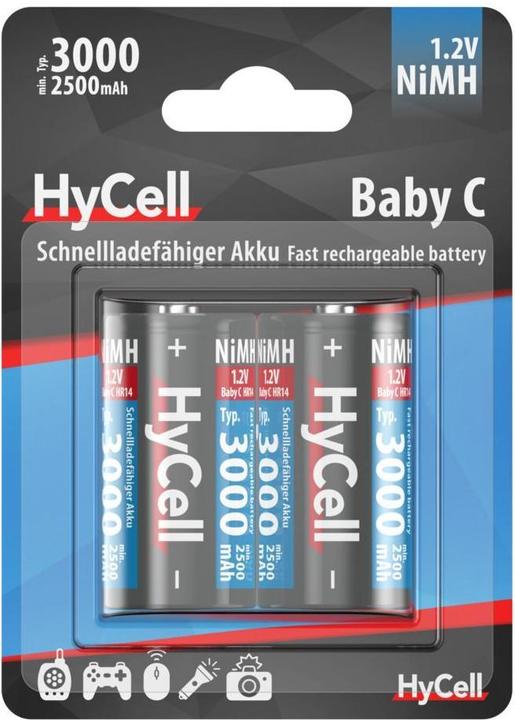 Produktbild HyCell Baby (C)-Akku NiMH HR14 3000 m (2 Stk., C, 2500 mAh)