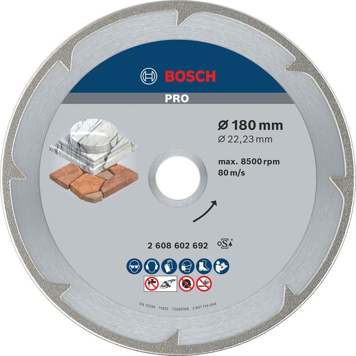 Actual product image Bosch Professional Zubehör PRO Marble diamond cutting disc, 180 x 22.23 mm